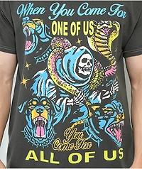 Boss Dog All Of Us Black Wash T-Shirt