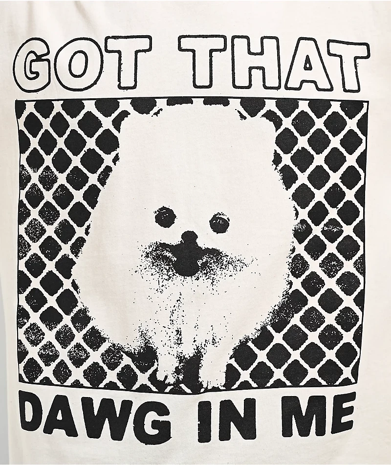 Boss Dog Dawg Me Cream T-Shirt