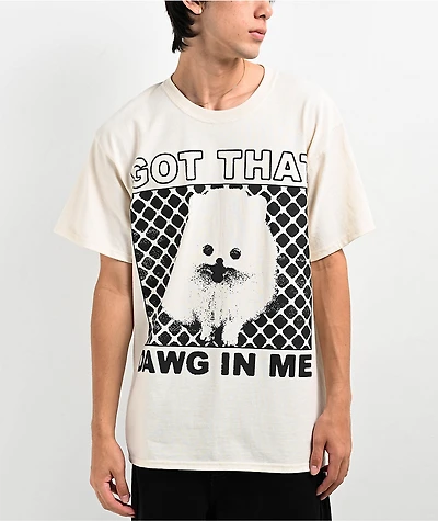 Boss Dog Dawg Me Cream T-Shirt