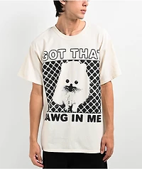 Boss Dog Dawg Me Cream T-Shirt