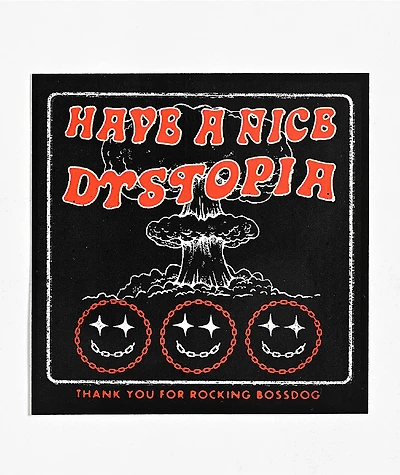Boss Dog Dystopia Sticker