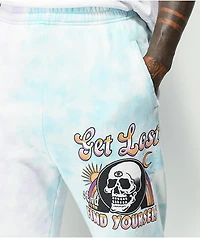 Boss Dog Get Lost Purple & Blue Tie Dye Sweatpants