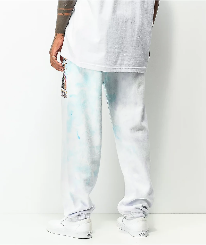 Boss Dog Get Lost Purple & Blue Tie Dye Sweatpants