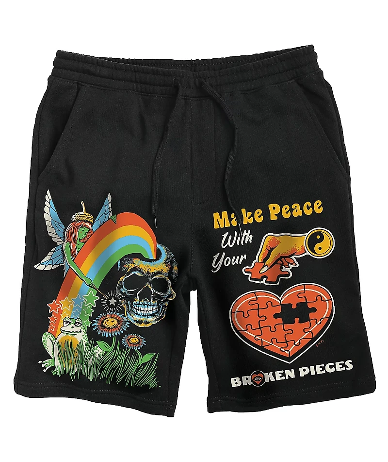 Boss Dog Make Peace Black Sweat Shorts