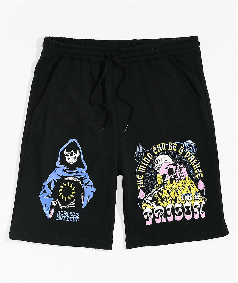 Boss Dog Palace Black Sweat Shorts