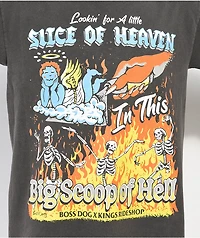 Boss Dog Slice Of Heaven Hell Black Wash T-Shirt