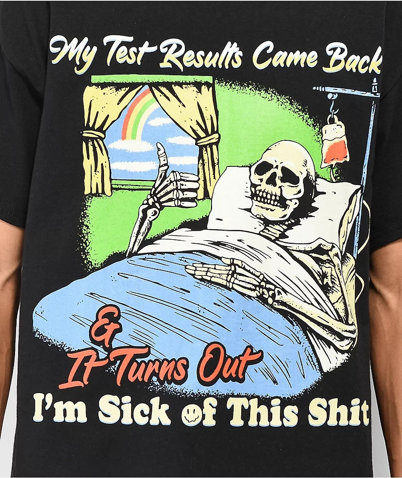 Boss Dog Test Results Black T-Shirt