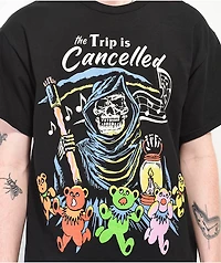 Boss Dog Trip Is Cancelled Black T-Shirt