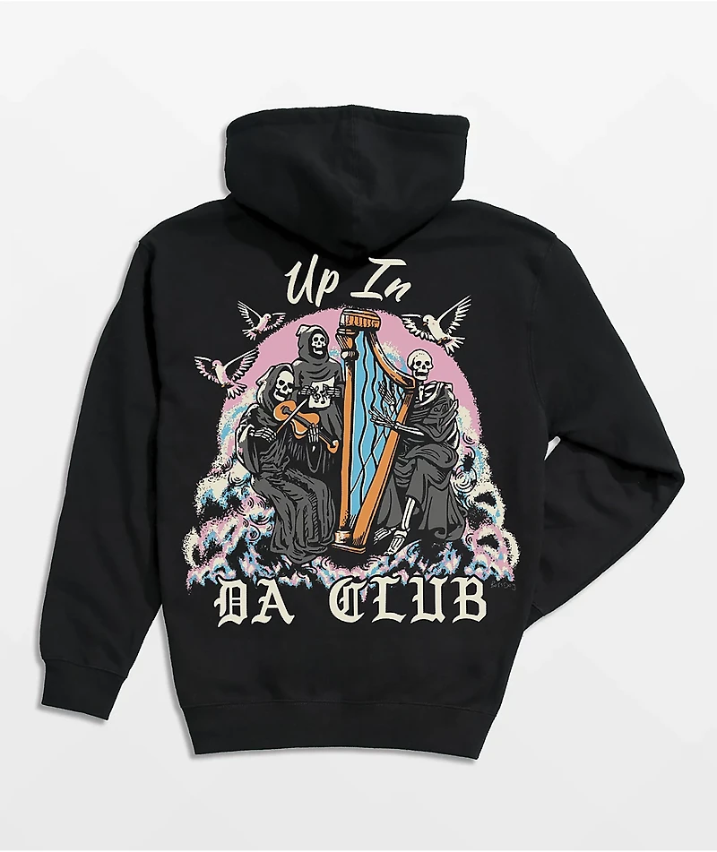 Boss Dog Up Da Club Black Hoodie