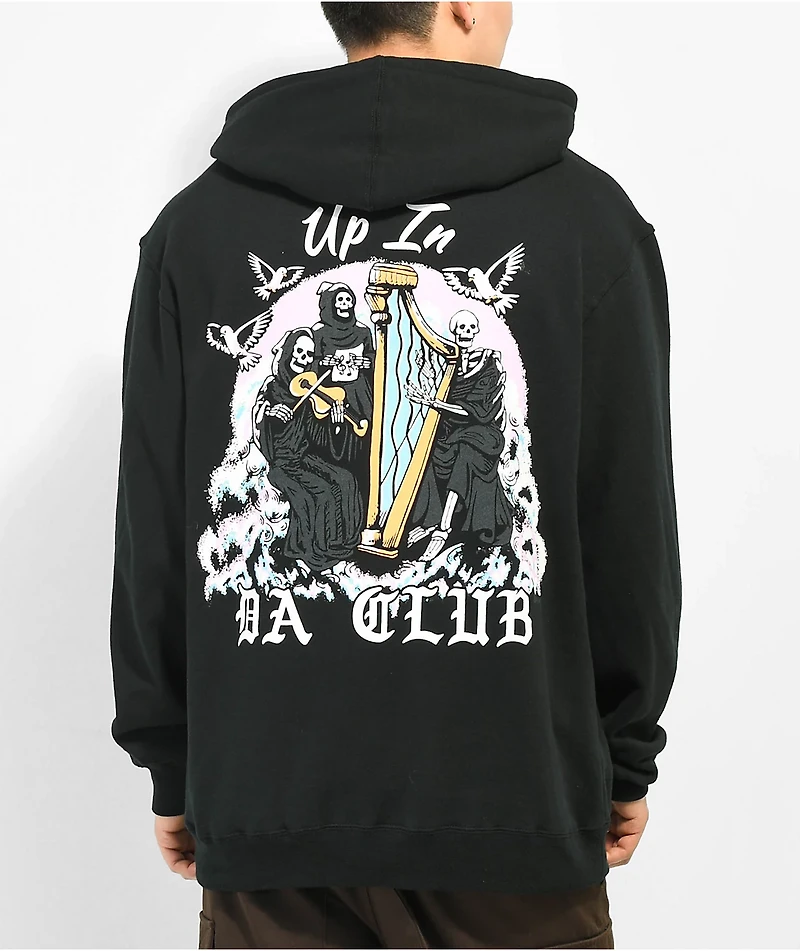 Boss Dog Up Da Club Black Hoodie