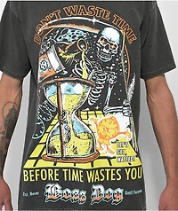 Boss Dog Waste Time Black Wash T-Shirt