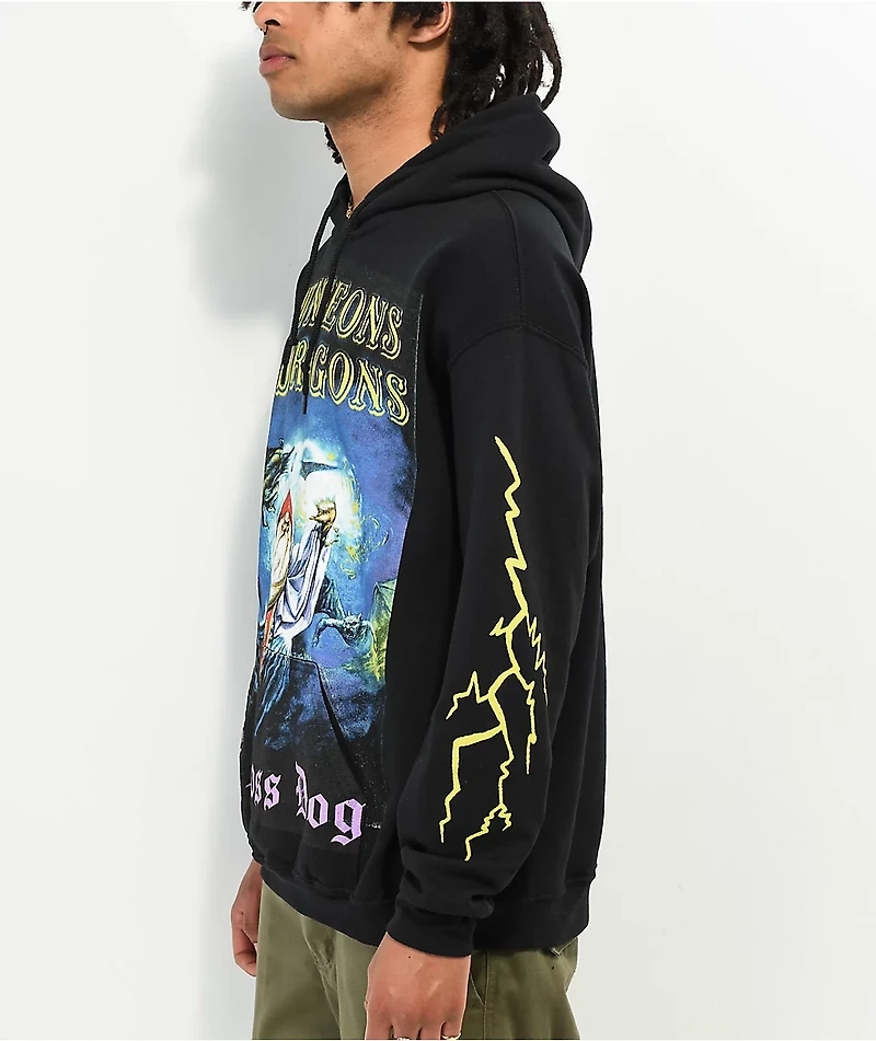 Boss Dog x Dungeons & Dragons Wizard Black Hoodie