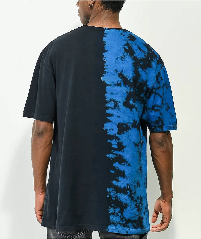 Boss Dog x Learn To Forget Down For Life Black & Blue Tie Dye T-Shirt