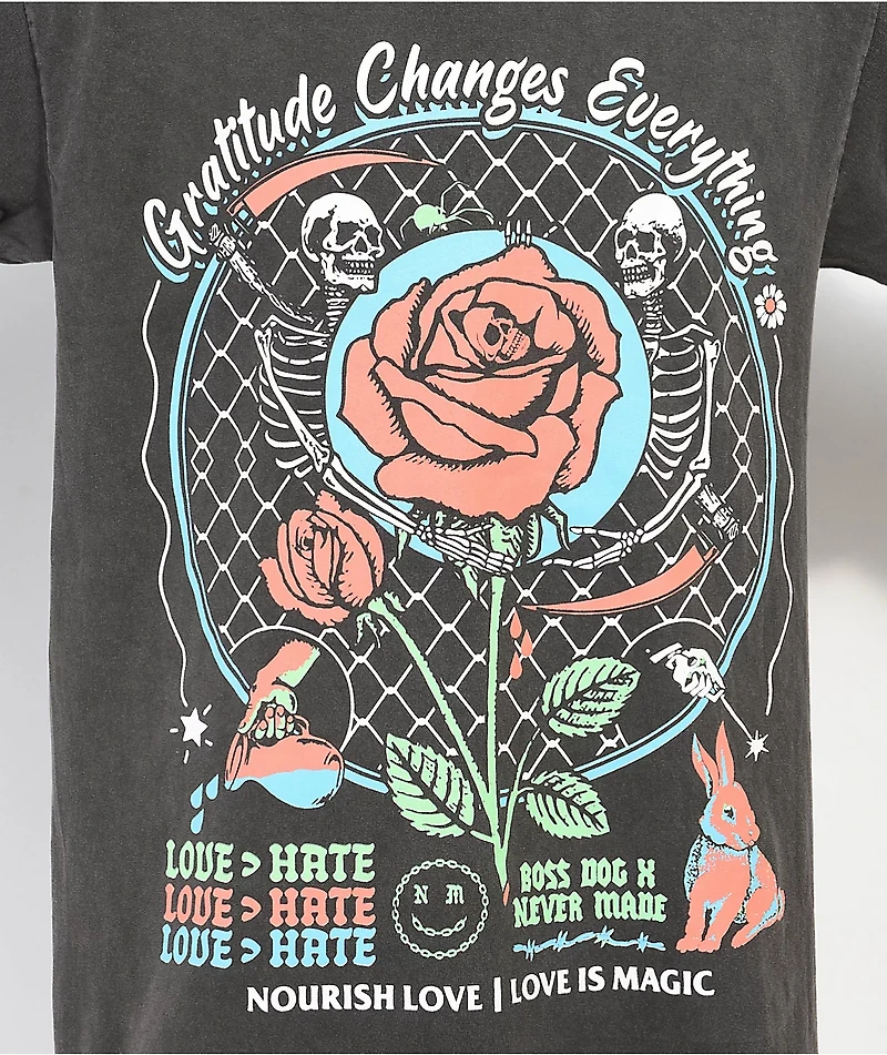 Boss Dog x Never Gratitude Black T-Shirt