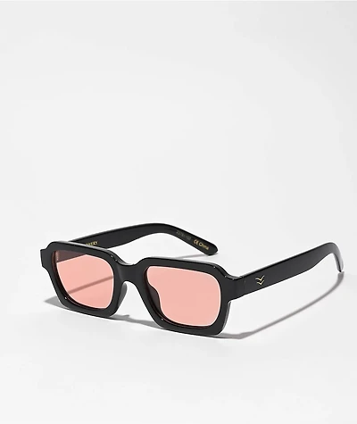 Bowery Black & Peach Polarized Sunglasses
