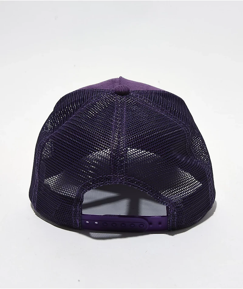 Boys Lie Aura Purple Corduroy Trucker Hat
