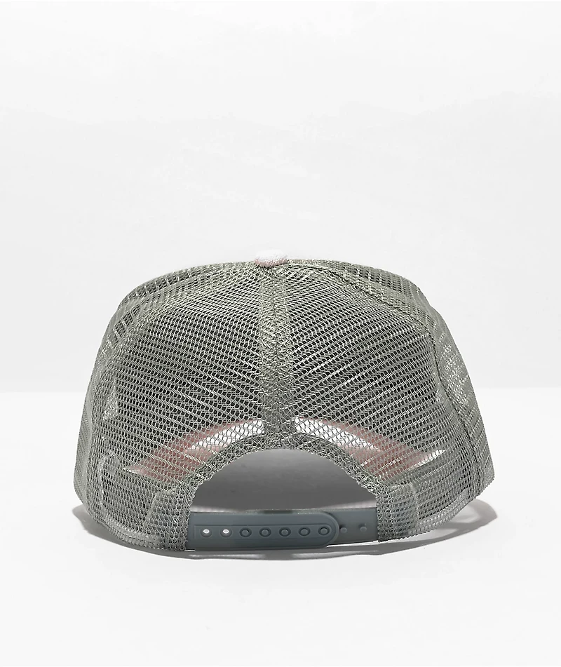 Boys Lie Cancer Pink, Green & Grey Terry Trucker Hat
