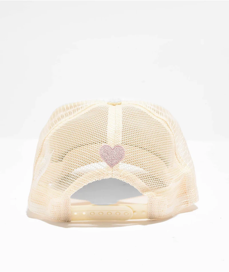 Boys Lie La Jolla Tan & Pink Terry Trucker Hat