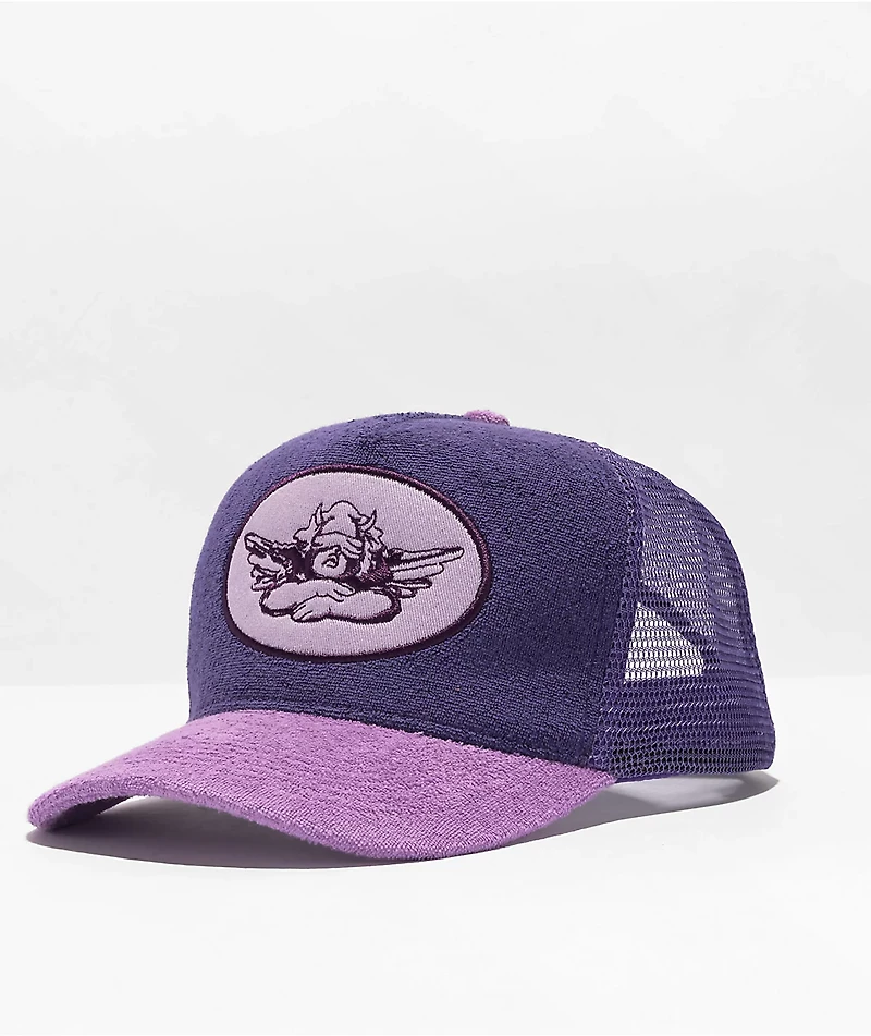 Boys Lie Libra Purple Terry Trucker Hat