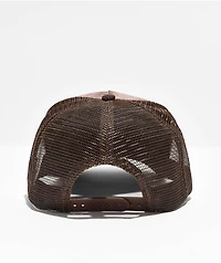 Boys Lie Palms Brown Corduroy Trucker Hat