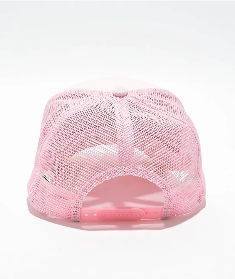 Boys Lie Pastel Me Terry Pink Trucker Hat