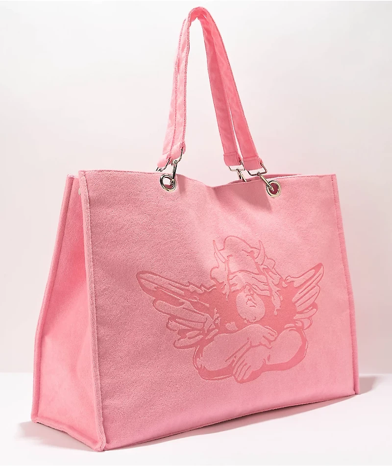 Boys Lie Pink Terry Tote Bag
