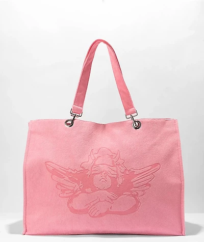Boys Lie Pink Terry Tote Bag