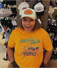 Boys Lie Sandstone Brown & Orange Terry Trucker Hat