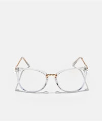 Braided Blue Light Clear & Gold Glasses