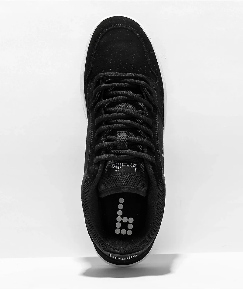 Braille Red Lodge Black & White Skate Shoes