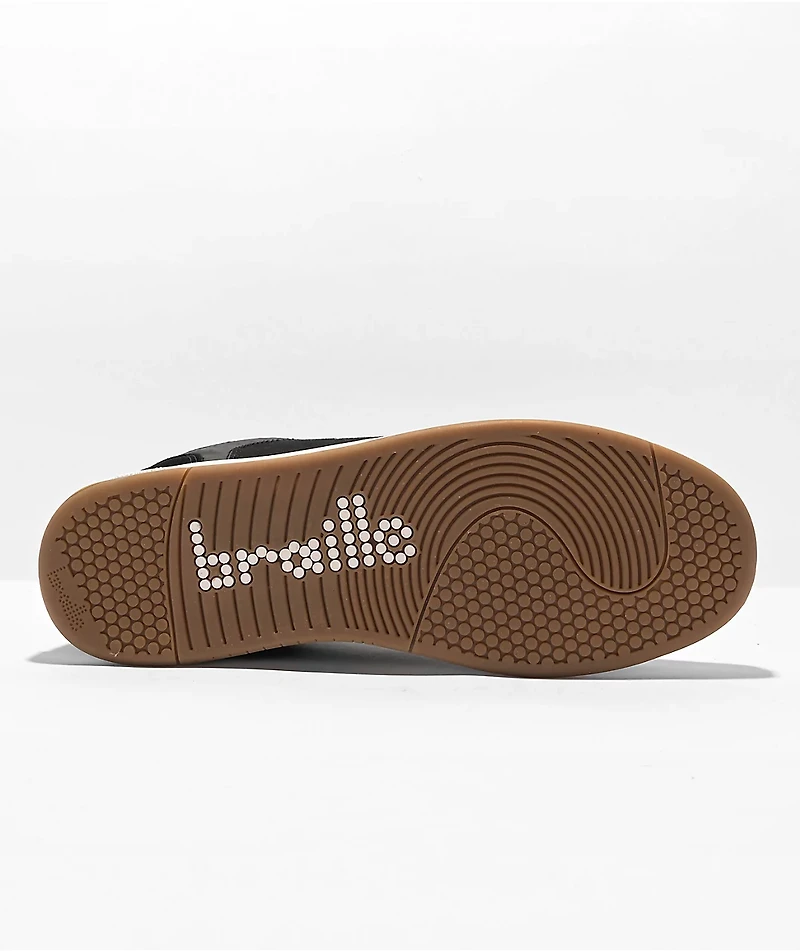 Braille Red Lodge Black & White Skate Shoes