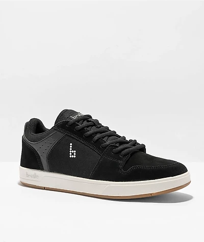 Braille Red Lodge Black & White Skate Shoes