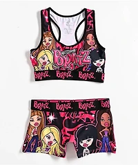 Bratz 3D Logo Black & Pink Underwear Set