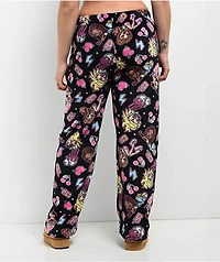 Bratz Hearts Black & Pink Plush Lounge Pants