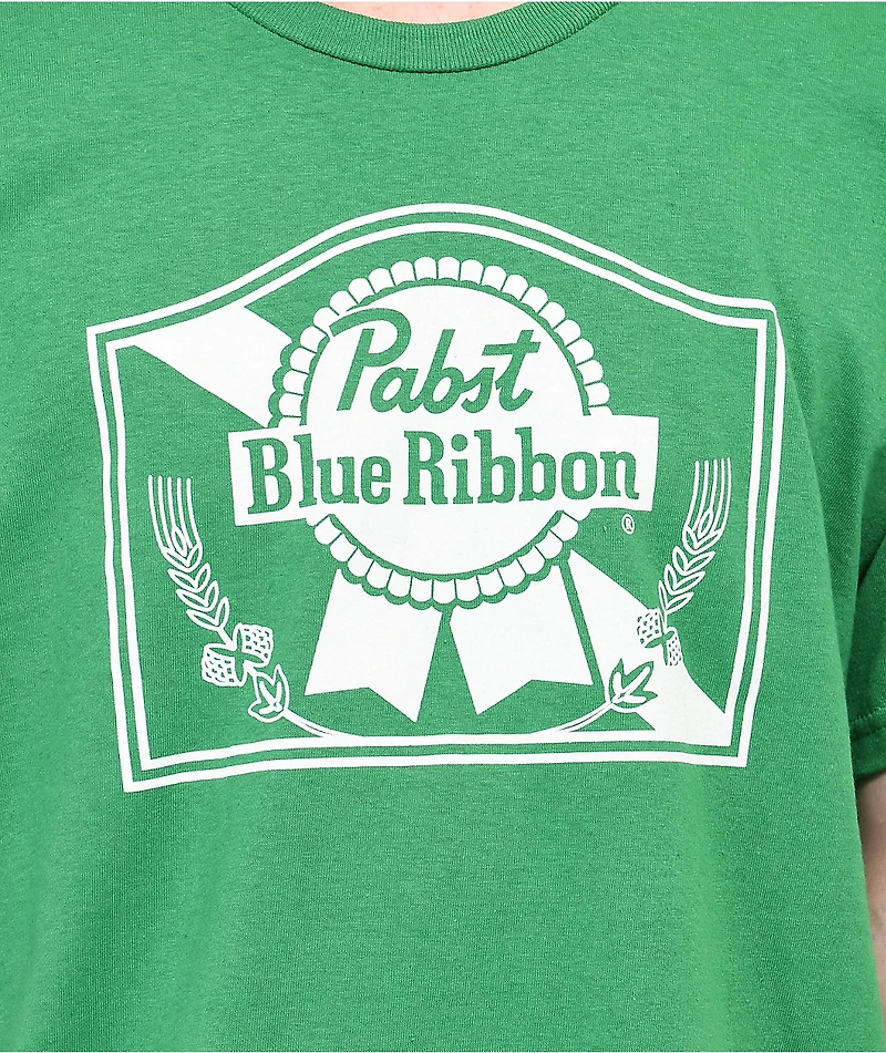 Brew City Pabst Pats Label Green T-Shirt