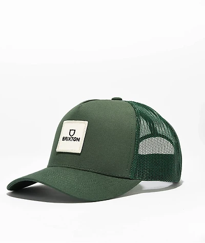 Brixton Alpha Block X C Spruce Trucker Hat