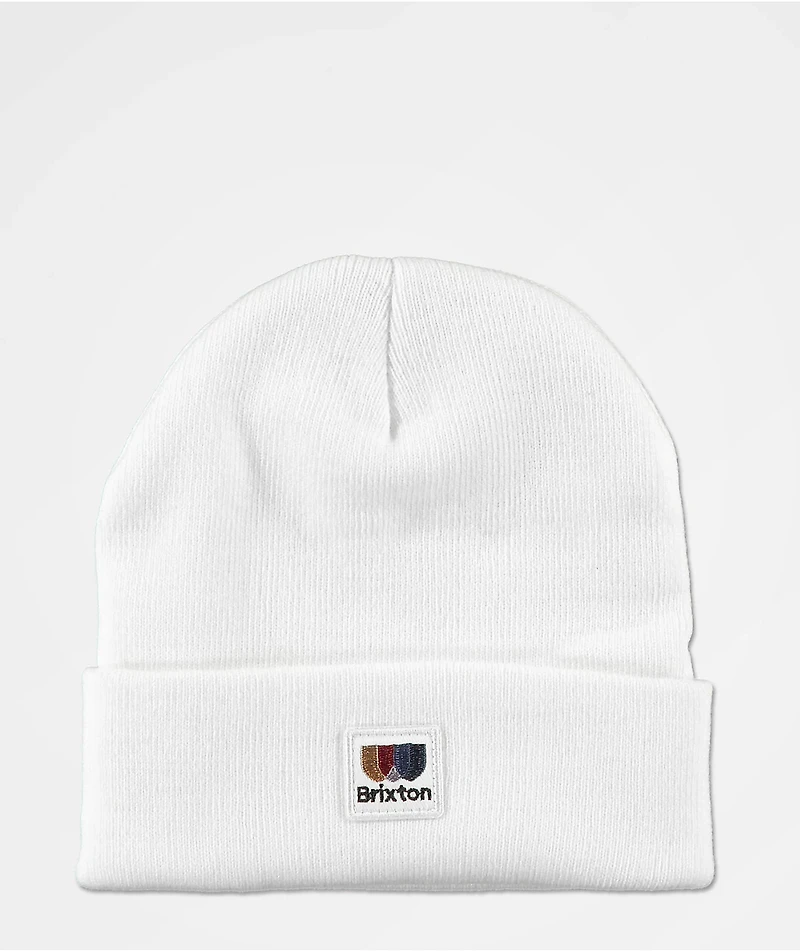 Brixton Alton White Beanie