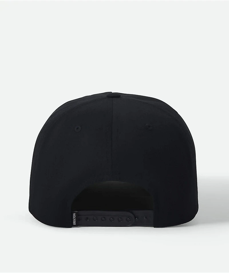 Brixton Beekman Black Snapback Hat