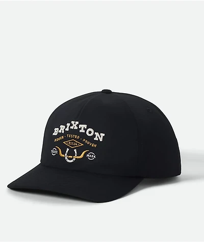 Brixton Beekman Black Snapback Hat