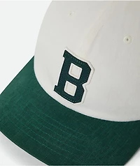 Brixton Big B Off White & Green Strapback Hat