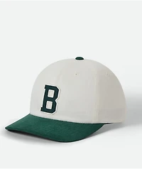 Brixton Big B Off White & Green Strapback Hat