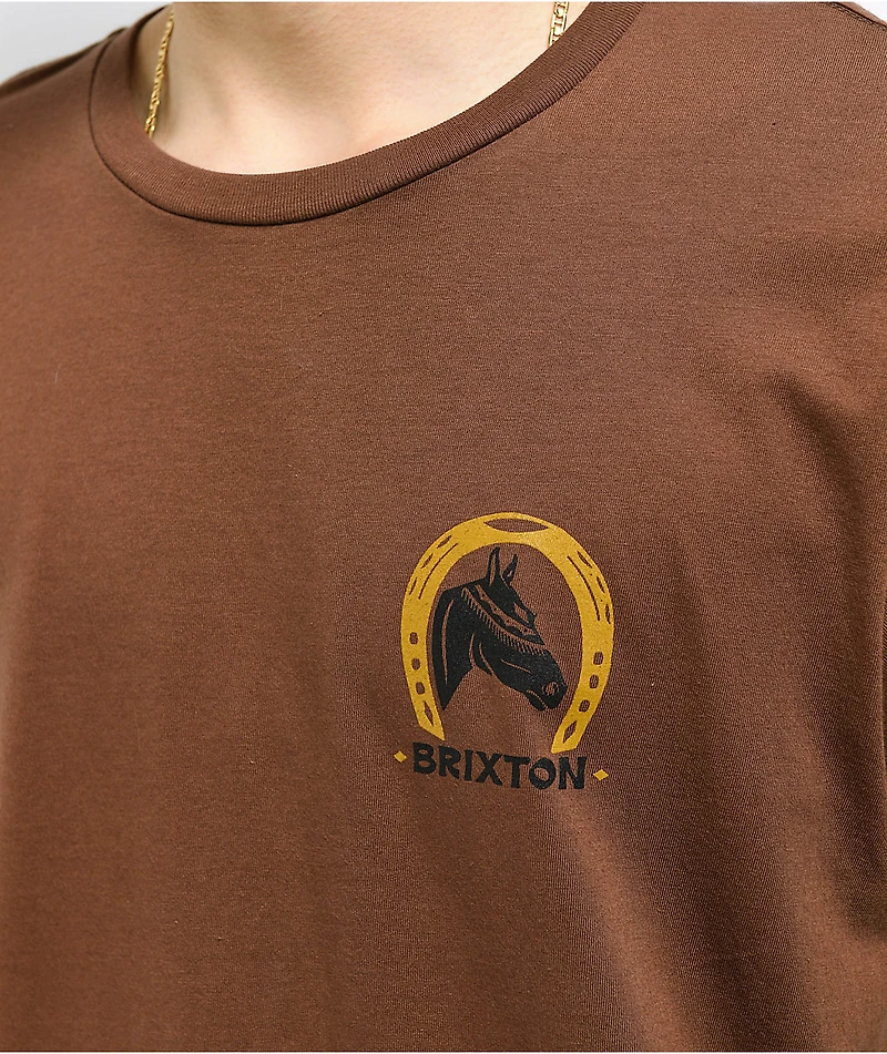 Brixton Blind Pinecone Brown T-Shirt