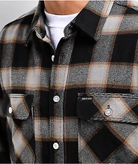 Brixton Bowery 20th Anniversary Black Flannel Shirt