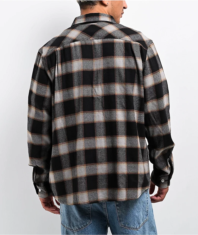 Brixton Bowery 20th Anniversary Black Flannel Shirt