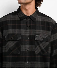 Brixton Bowery Black & Charcoal Flannel Shirt