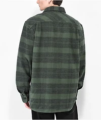 Brixton Bowery Heavy Green Plaid Flannel Shirt