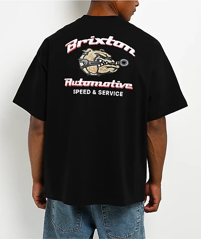 Brixton Brewster Black Heavyweight T-Shirt