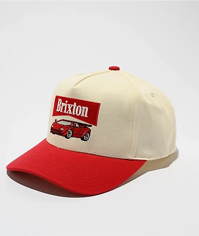 Brixton Champion Cream Snapback Hat