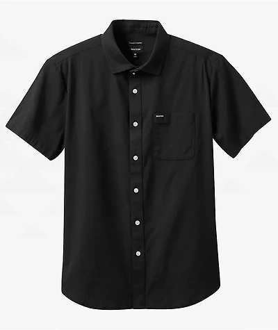 Brixton Charter Oxford Black Short Sleeve Button Up Shirt