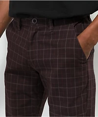Brixton Choice Brown Plaid Chino Pants